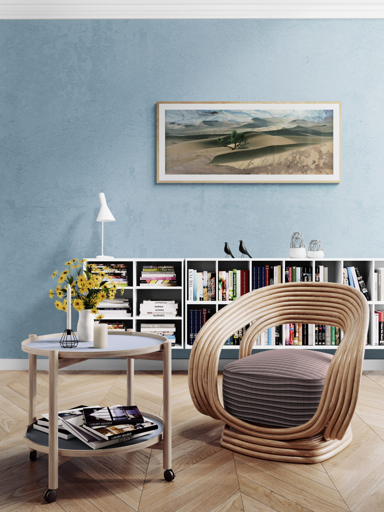 01 living-area-with-bookcase-and-fancy-armchair (1)