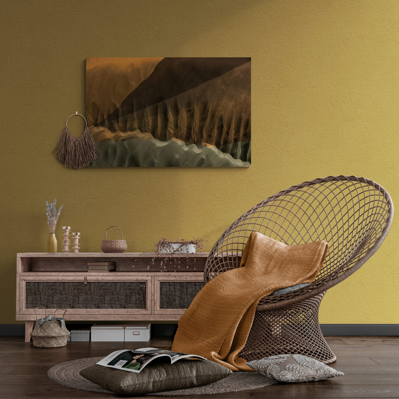 22 bohemian-style-room-with-rattan-chair